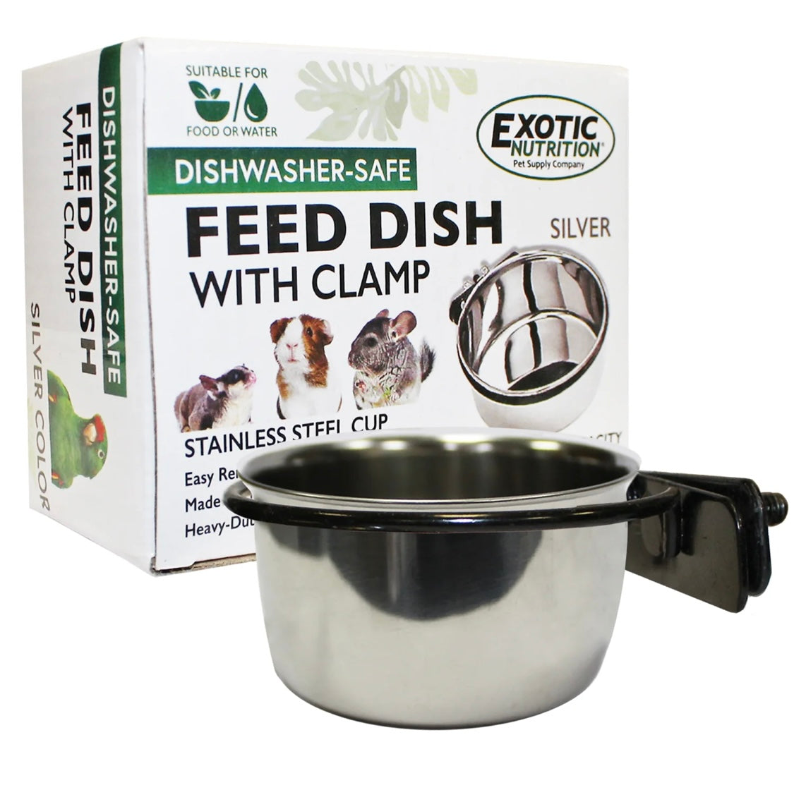 stainless steel cup 5 oz silver