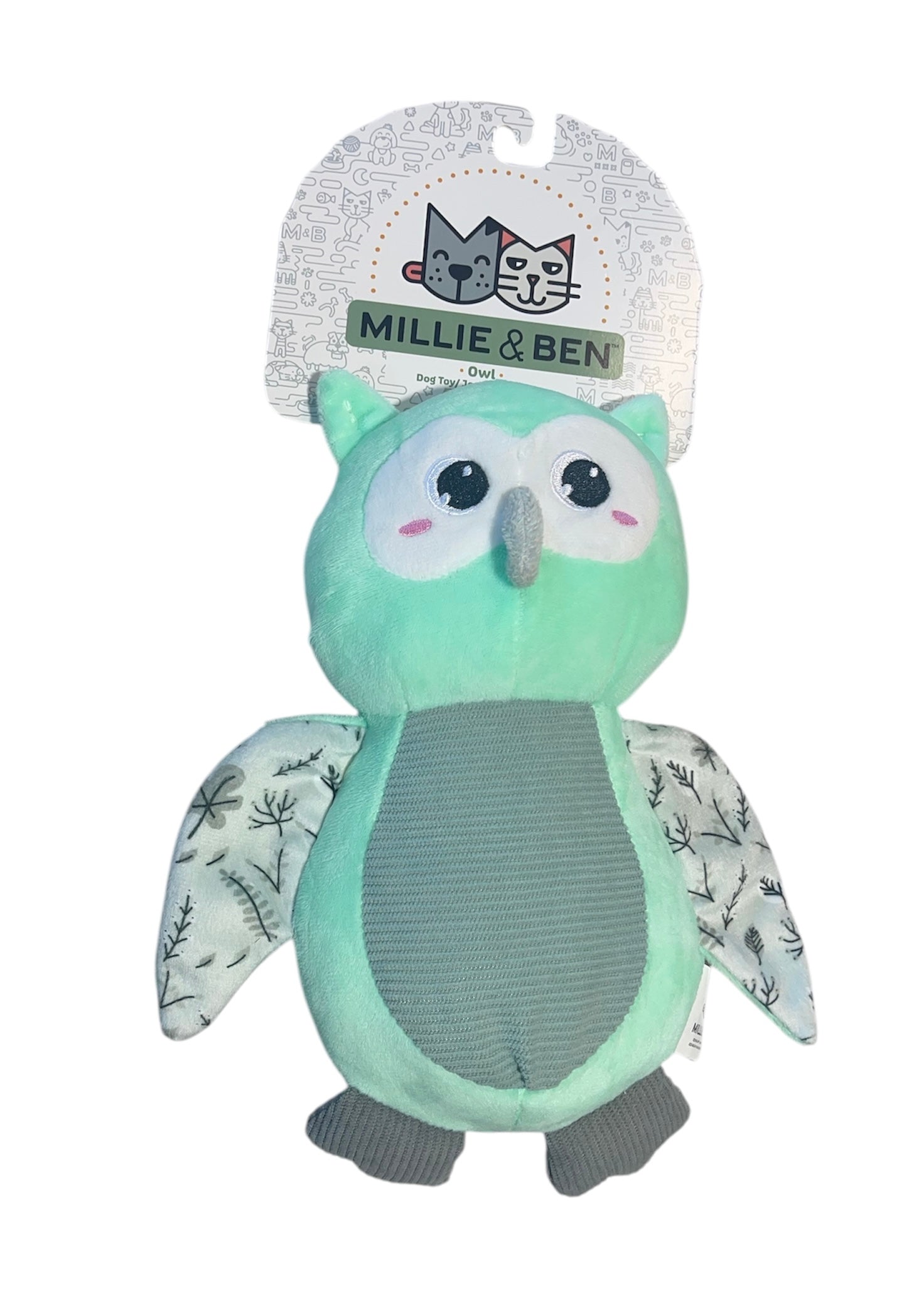 millie and ben pet toy owl 10 inches