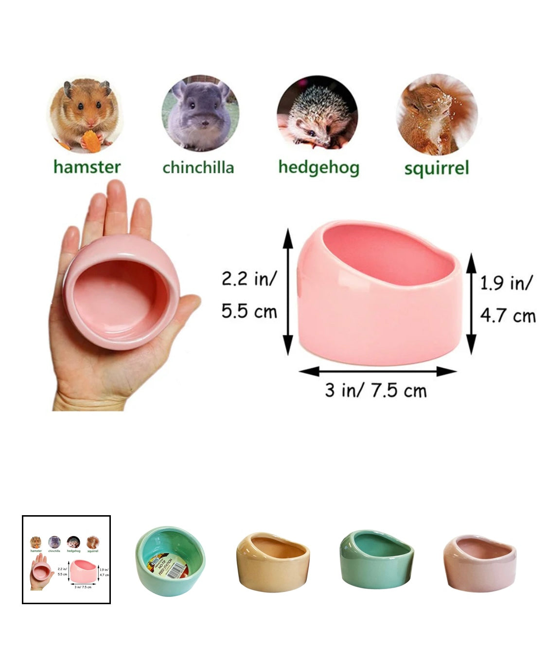 no tip-ceramic feed dish