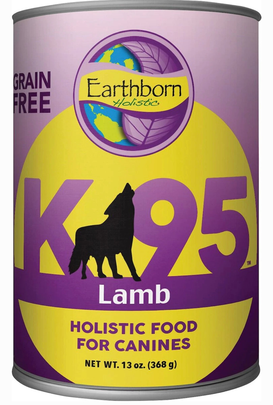 Earthborn Holistic K95 Lamb Recipe Grain-Free Canned Dog Food, 13-oz