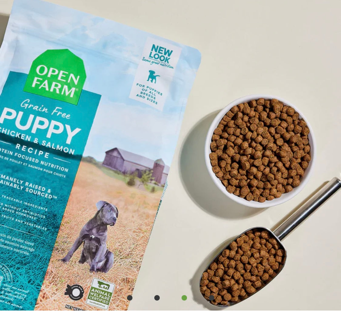 OPEN FARM GRAIN FREE DRY PUPPY FOOD - CHICKEN & SALMON 4 lbs