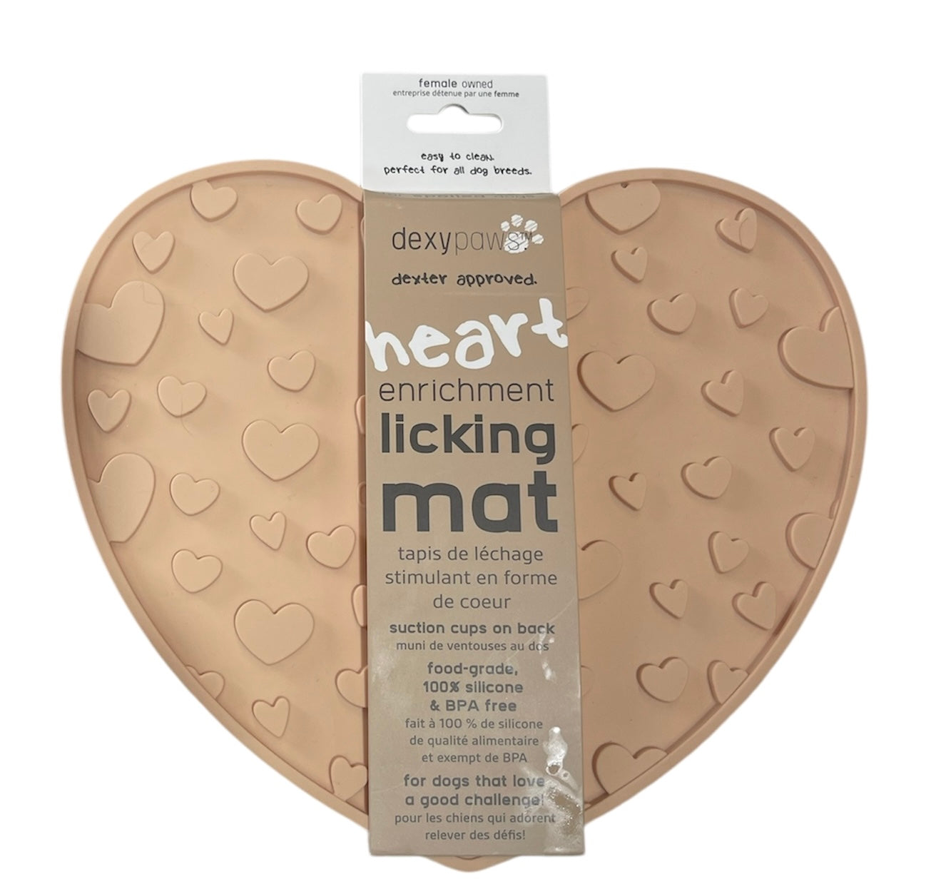 licking  mat heart shape