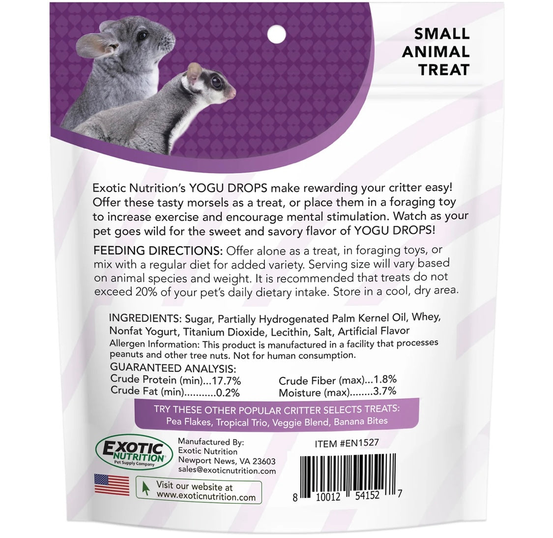 yogurt drops treats 5.5 oz