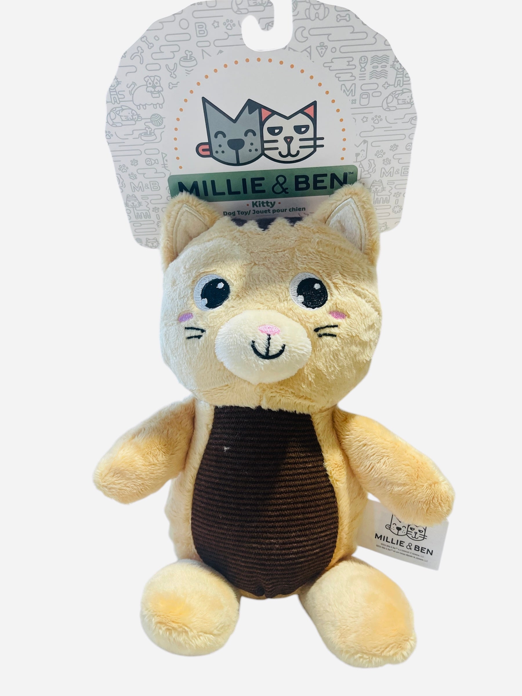 millie and ben dog toy kitty 11 inches