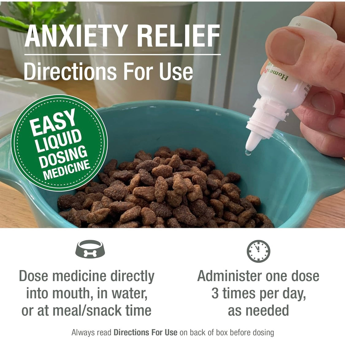 HomeoPet Anxiety Relief Medicine for Pets, Natural Anxiety Relief for Dogs and Cats, Cat and Dog Calming 15 ml