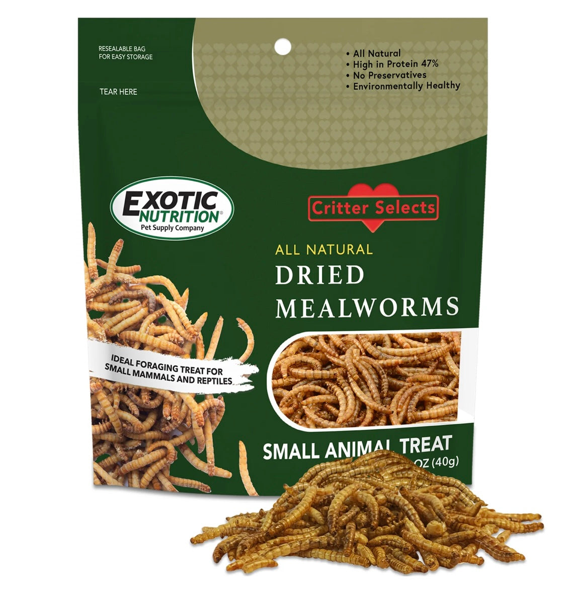 Dried Mealworm Treat 1.41 oz.