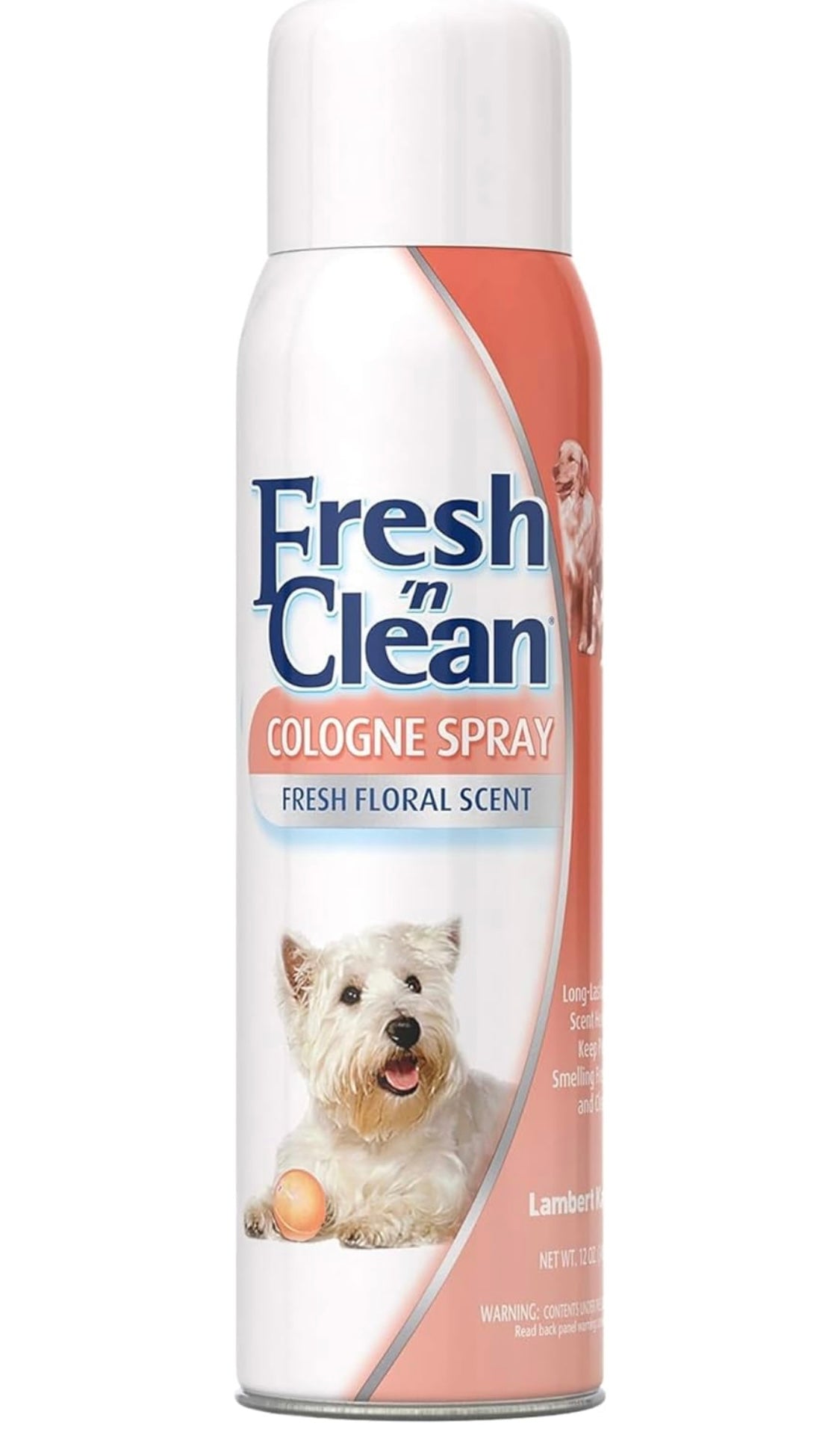 PetAg Fresh ’n Clean Cologne Spray - Floral Scent - 12 oz - Controls Odor & Keeps Dogs Smelling Fresh