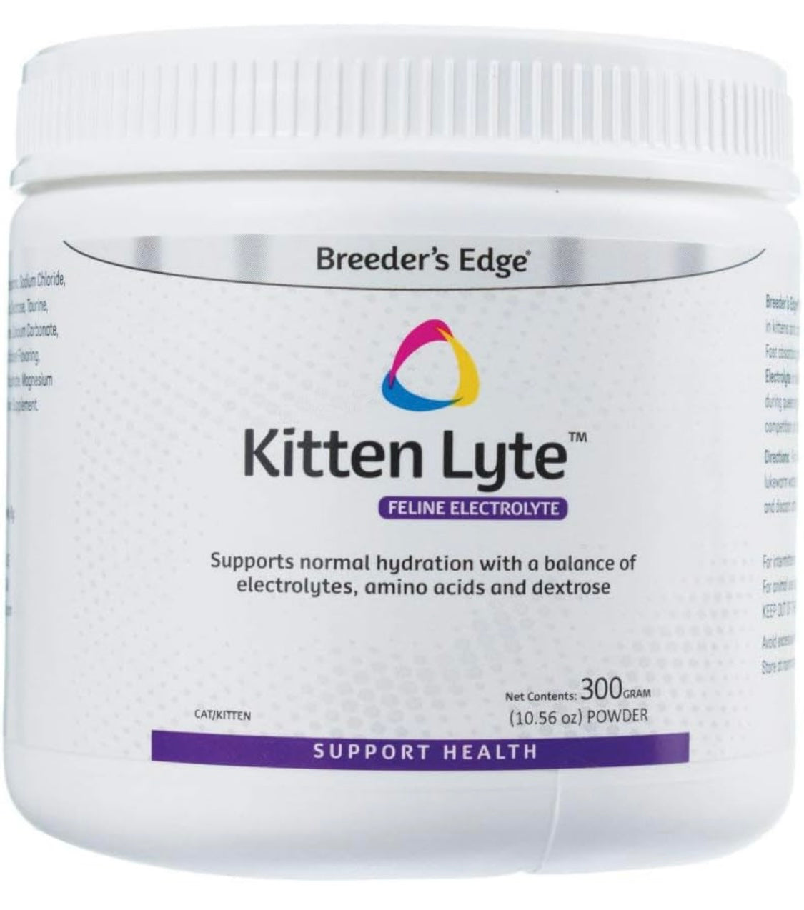 Breeder's Edge Kitten Lyte- Feline Electrolyte Supplement for Cats and Kittens- 300 gm