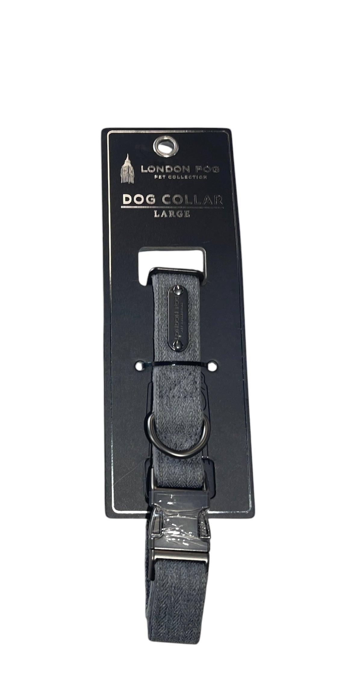 london fog collar gray