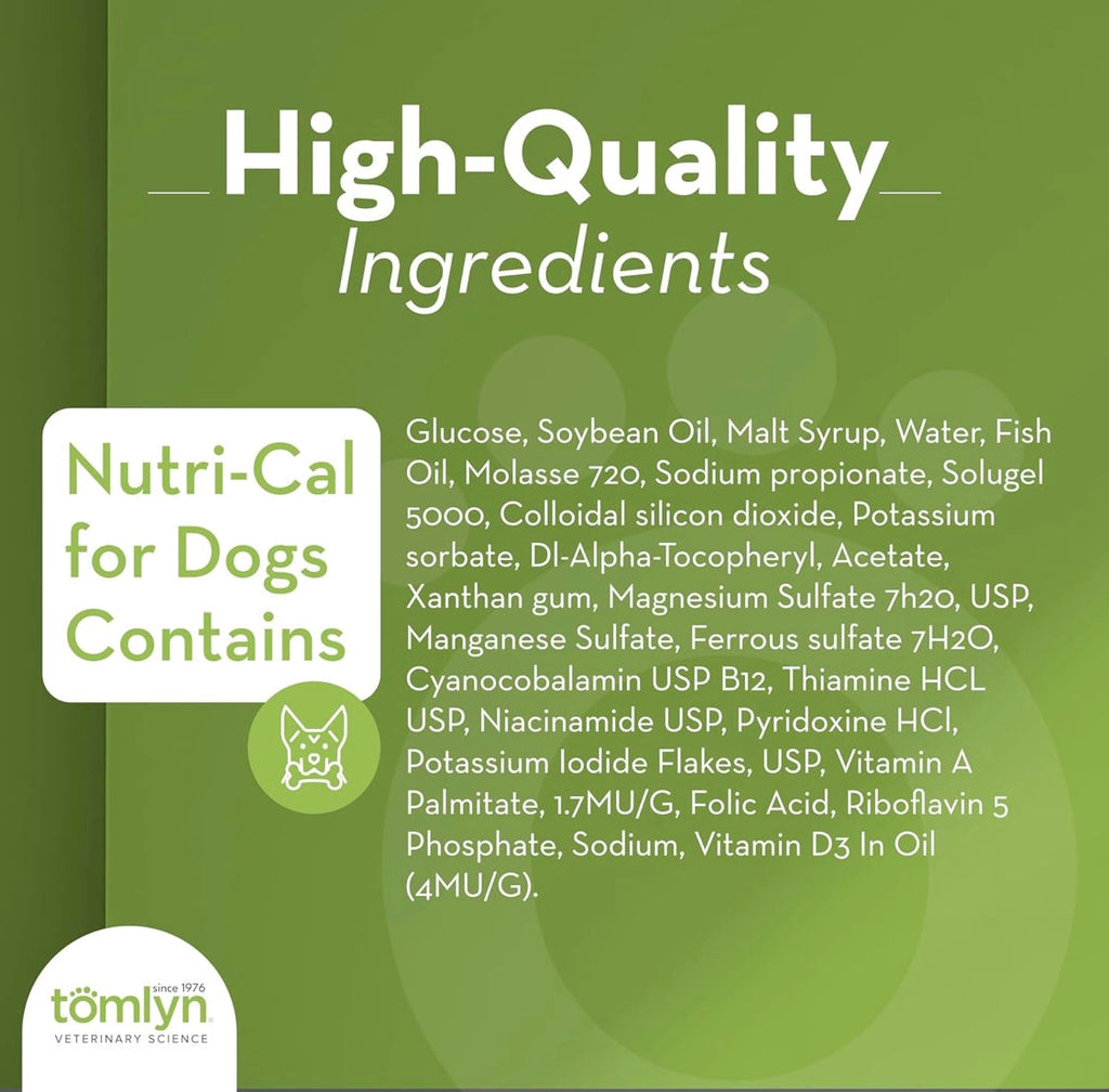Tomlyn Nutri-Cal Malt-Flavored High-Calorie Nutritional Gel for Dogs, 4.25oz