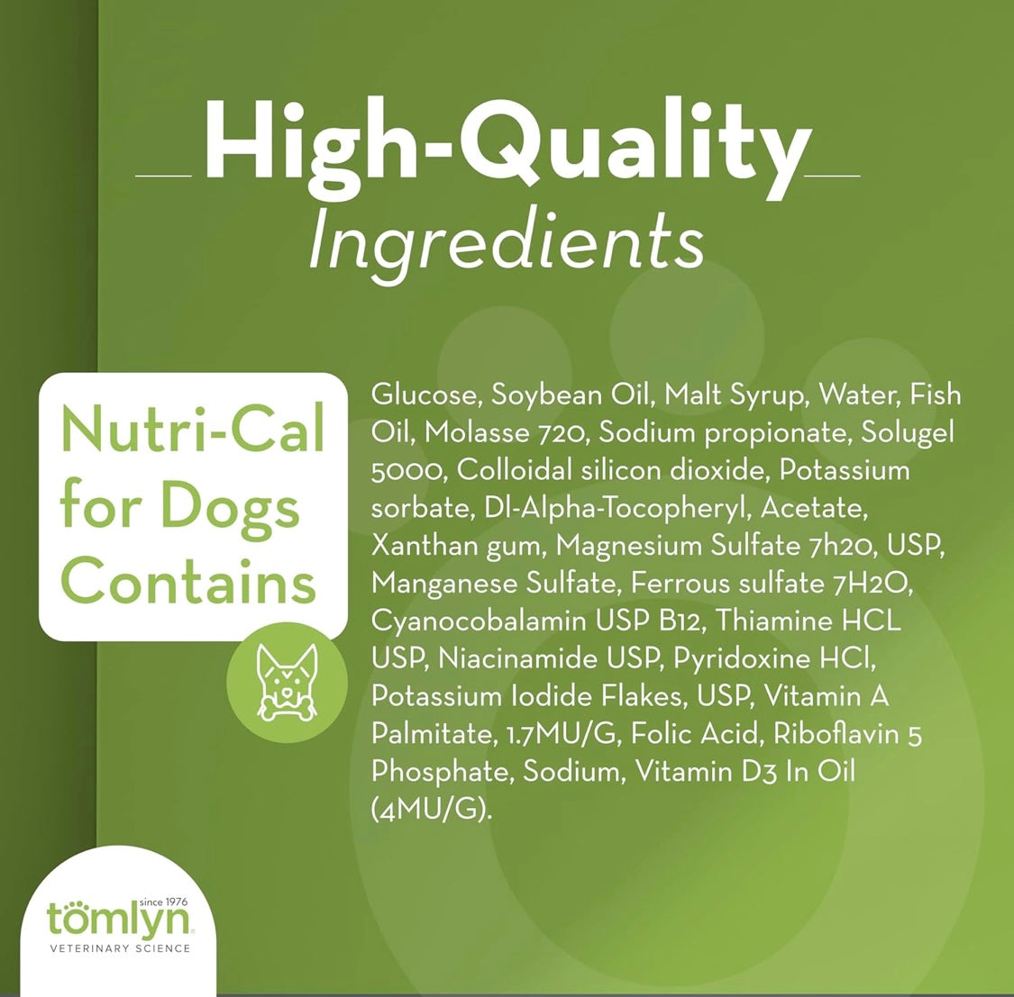 Tomlyn Nutri-Cal Malt-Flavored High-Calorie Nutritional Gel for Dogs, 4.25oz