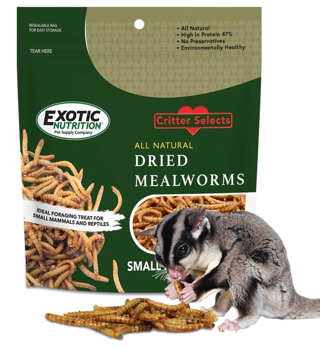 Dried Mealworm Treat 1.41 oz.
