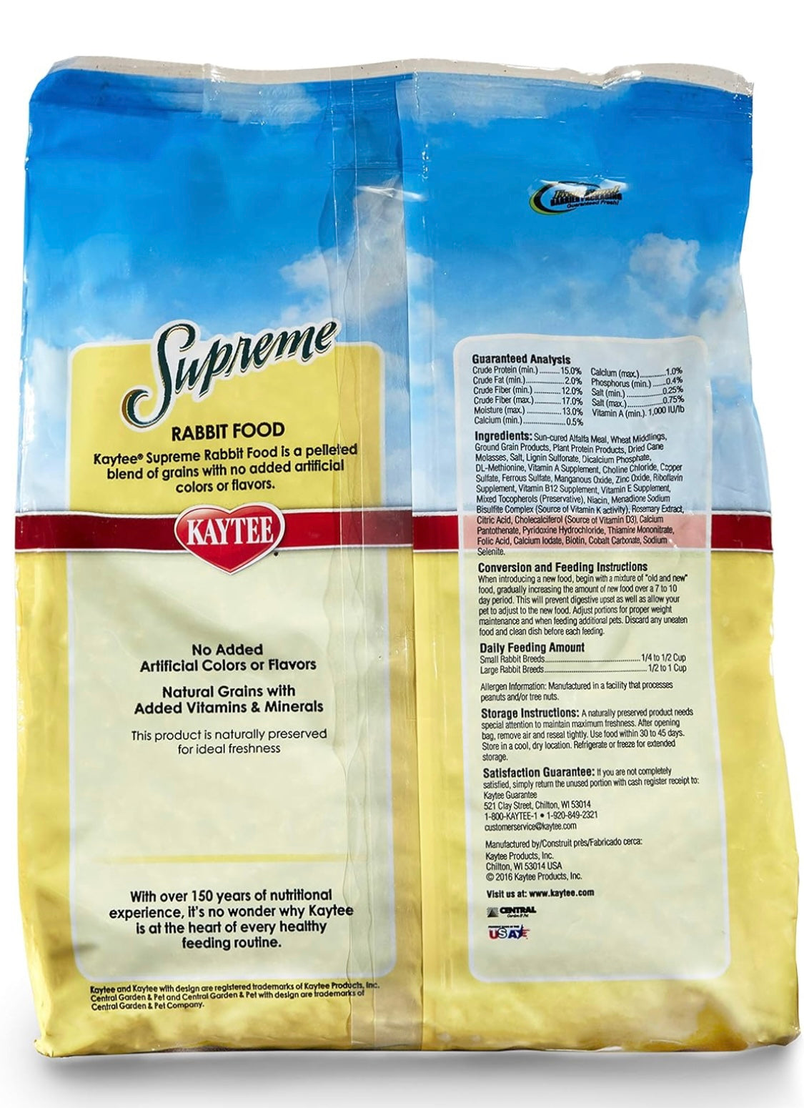 Kaytee Supreme Rabbit Food 5 lb
