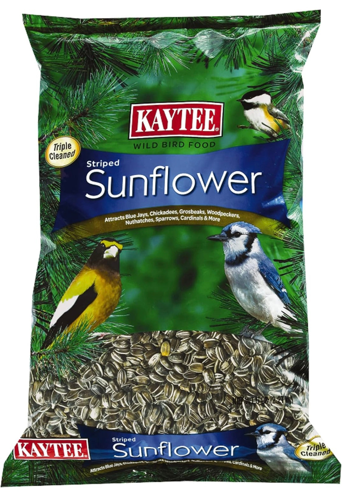 Kaytee Striped Sunflower Wild Bird Food 5 Pounds