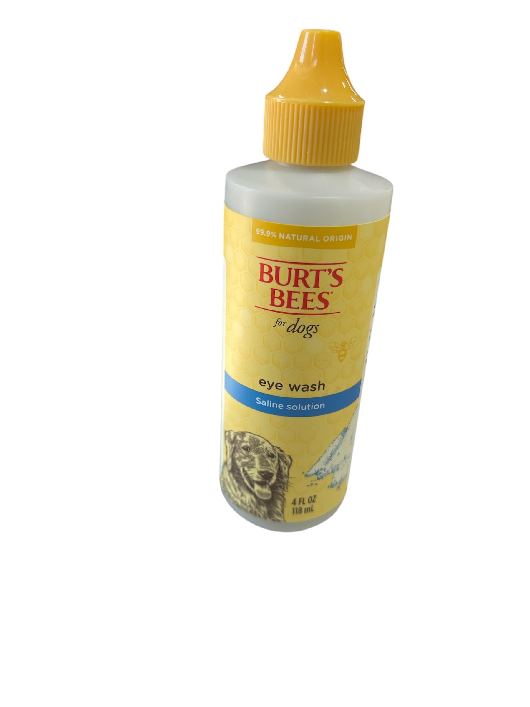 Burt's Bees for Pets Eye Wash with Saline Solution for Dogs, 99.9% Natural Origin Formulas, Dog Eye Cleaner, Eye Wash for Dogs, Eye Treatment for Dogs, 4 oz