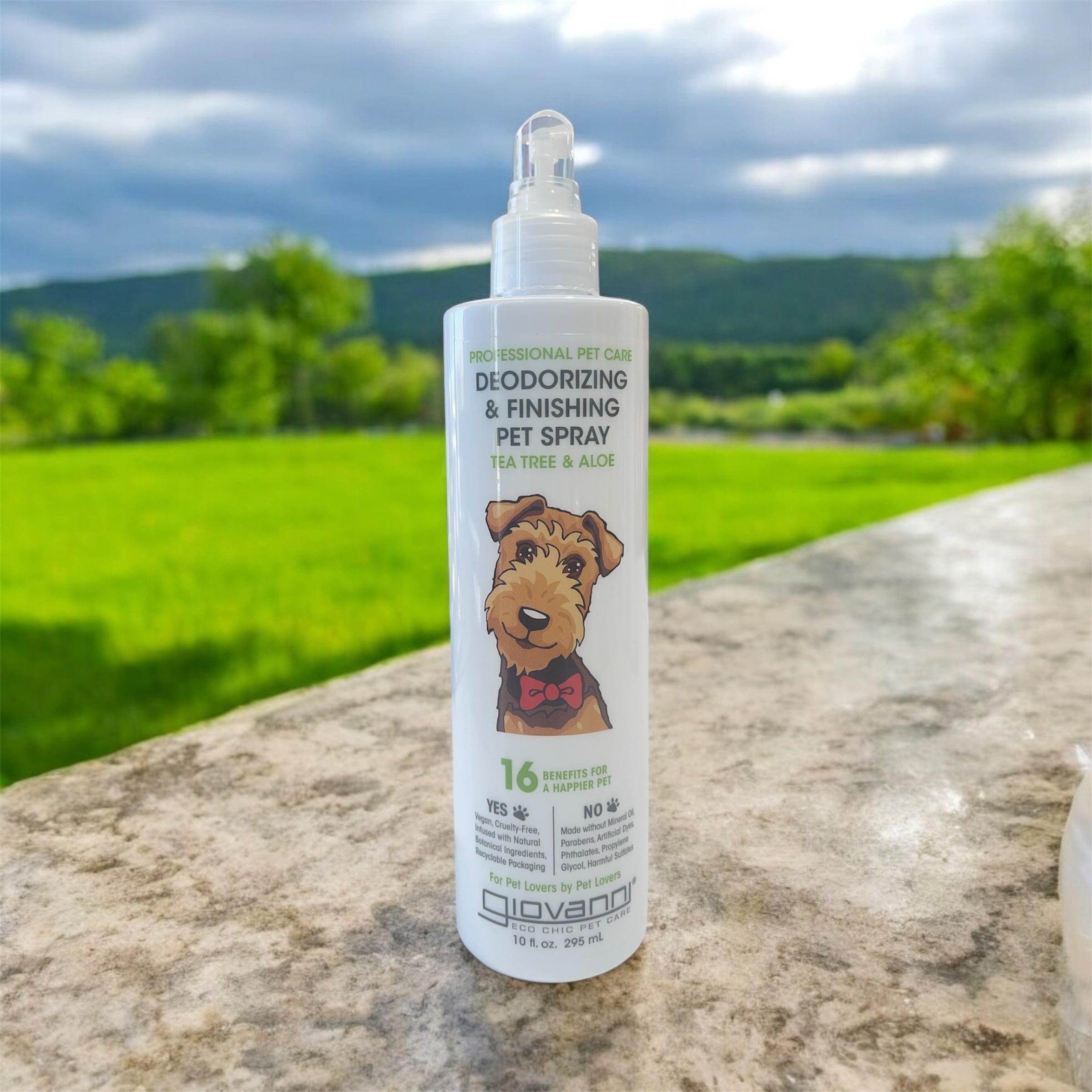 giovanni professional finishing and pet spray tea tree and aloe 10flo