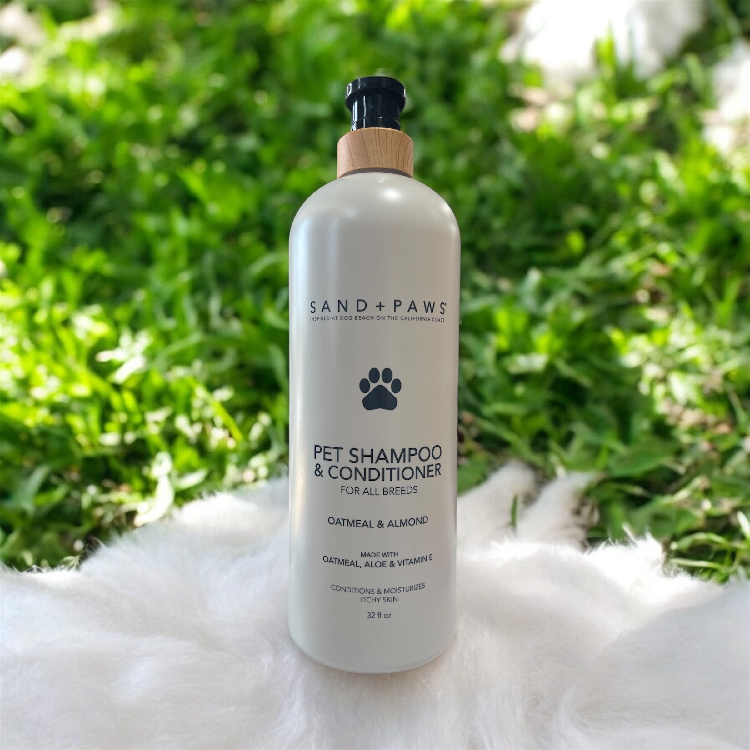 sand and paws pet shampoo and conditioner oatmeal and almond 32 fl
